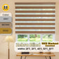 Zebra Blind Roller Blind grey brown gold color 100% Blackout