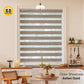 Zebra Blind Roller Blind grey brown gold color 100% Blackout