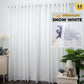 Day Curtain SHEER Snow White Brown Quality Craftsmanship Fine Stitching Hook Ring 6 7 8 9 10 feet
