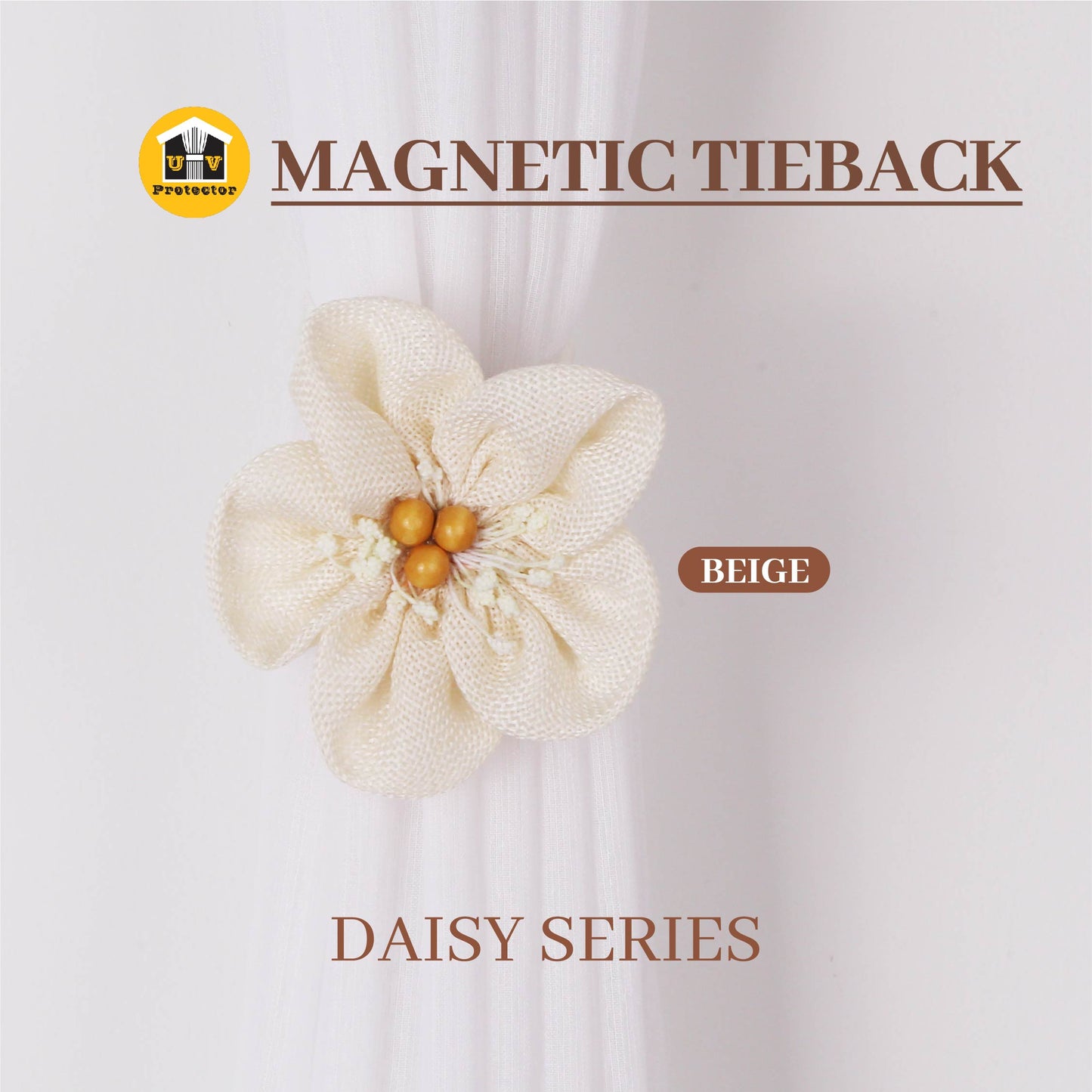 UVP Curtain  Magnetic TieBack Daisy Series (1PC)