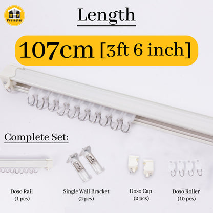 UVP DOSO RAIL Curtain Track Complete Full Set