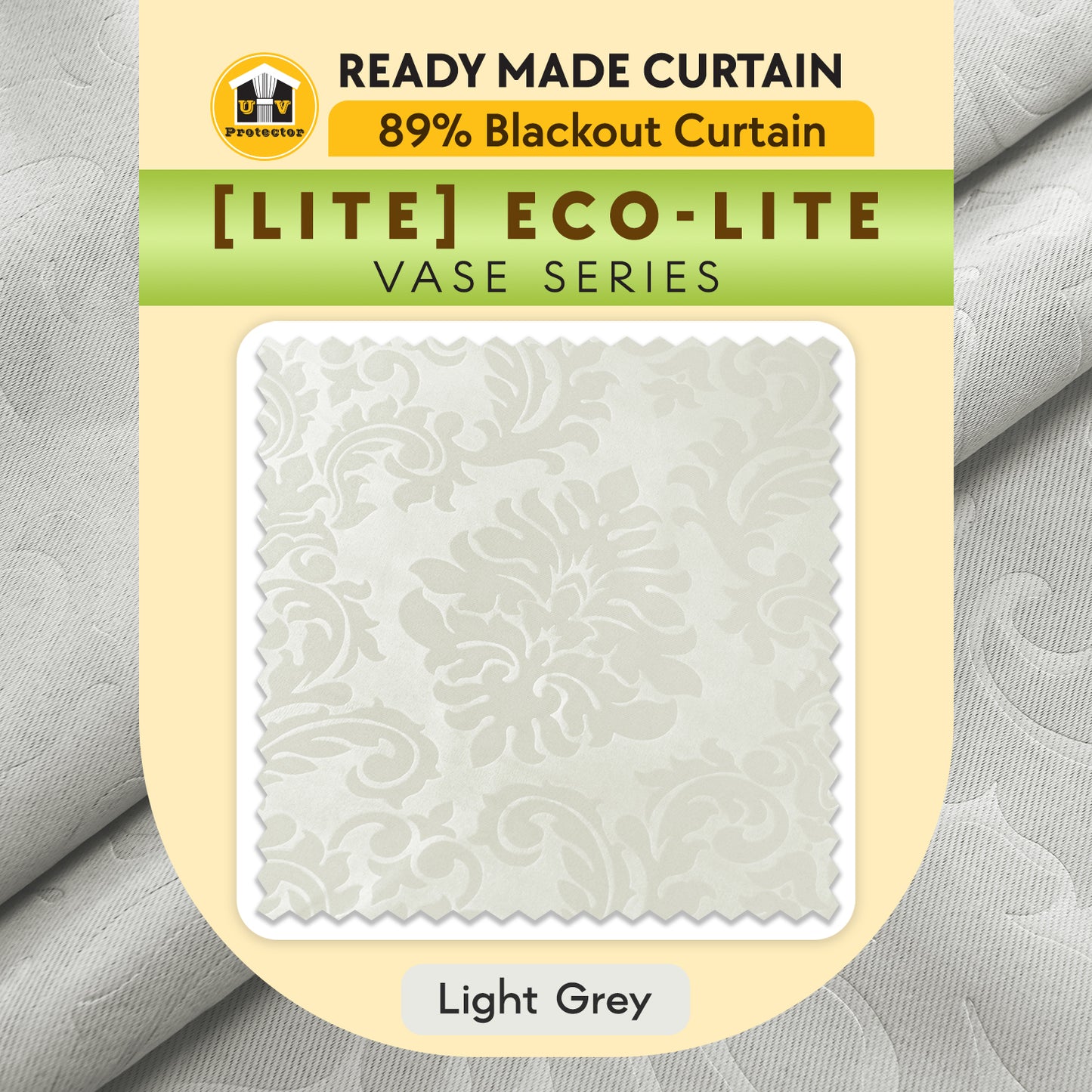 NEW UVP Curtain ECO-LITE 89% Blackout Vase Series