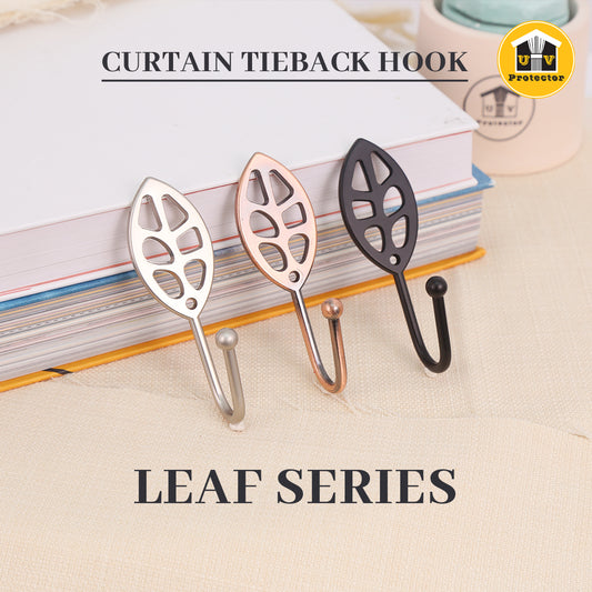 UVP Curtain Tieback Hook Leaf Series (2PCS)