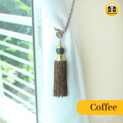 UVP Curtain Rope TieBack Deluxe Earthy Series (2 Pcs)