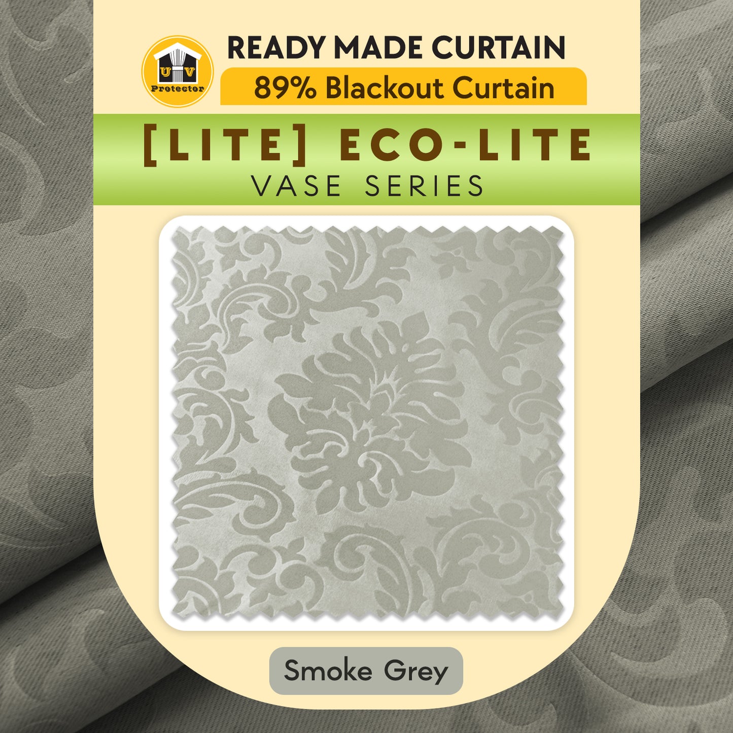 NEW UVP Curtain ECO-LITE 89% Blackout Vase Series