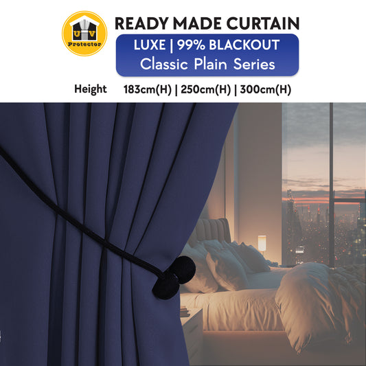 UVP LUXE 99% Blackout Curtain Metropolis City Dark