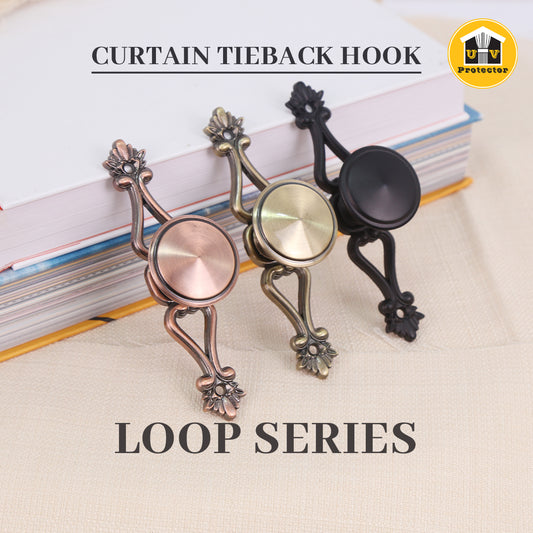 UVP Curtain Tieback Hook Loop Series (2PCS)