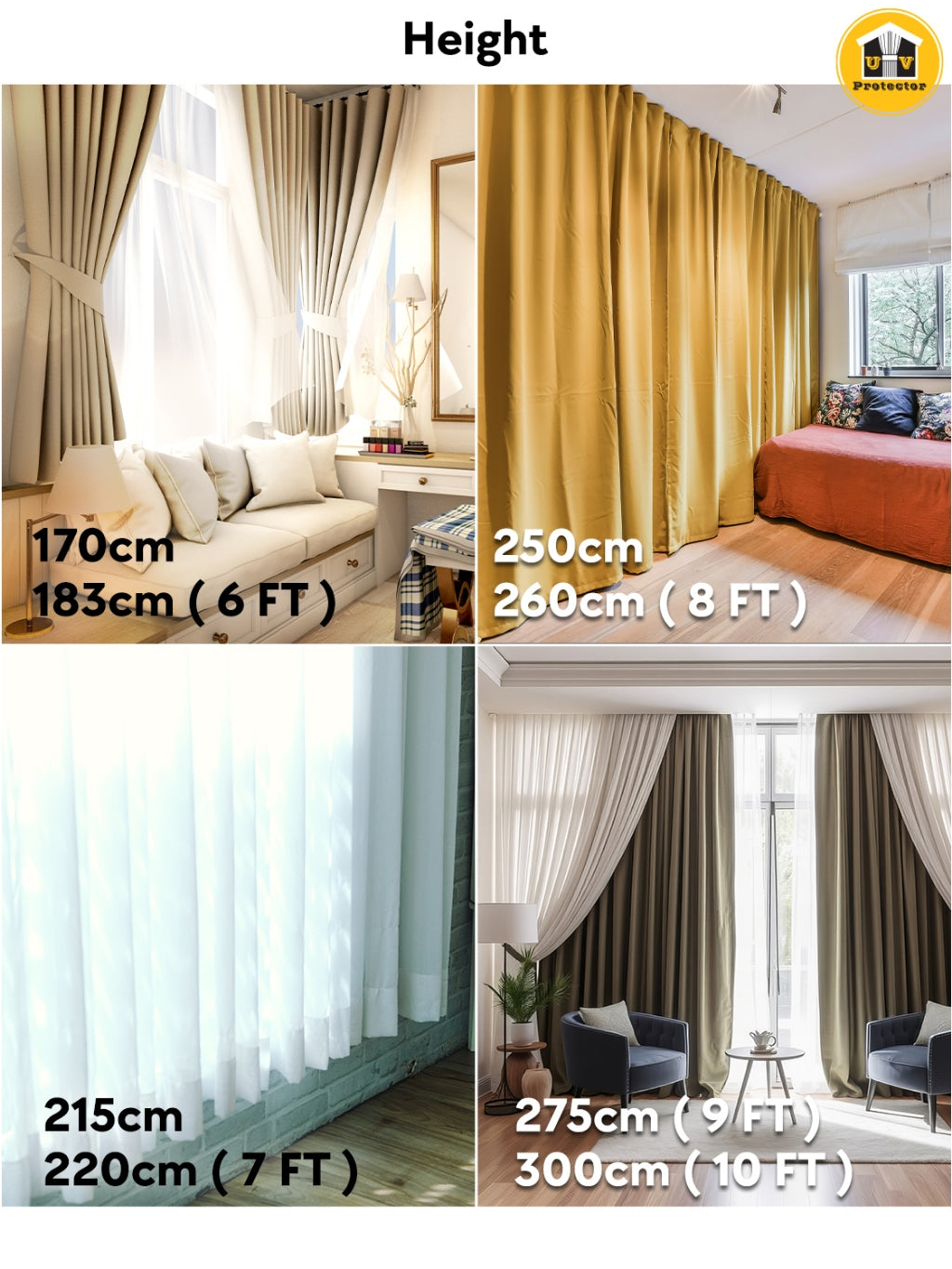 UVP 100% Blackout Curtain, Modern CLASSIC PLAIN