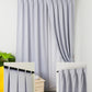 100% Blackout Curtain Riverine Nightfall Hotel Grade Singapore Pleat S Hook Upgrade & Ring Curtain