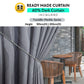 UVP 60% Dark Jacquard Curtain Cloudy Pebble