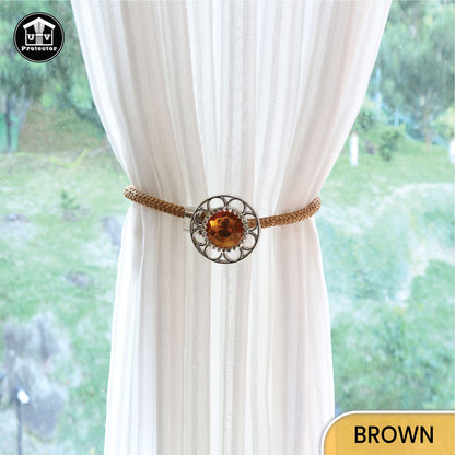 UVP Curtain Decorative TieBack Caramel Diamond Series (2 PCS)
