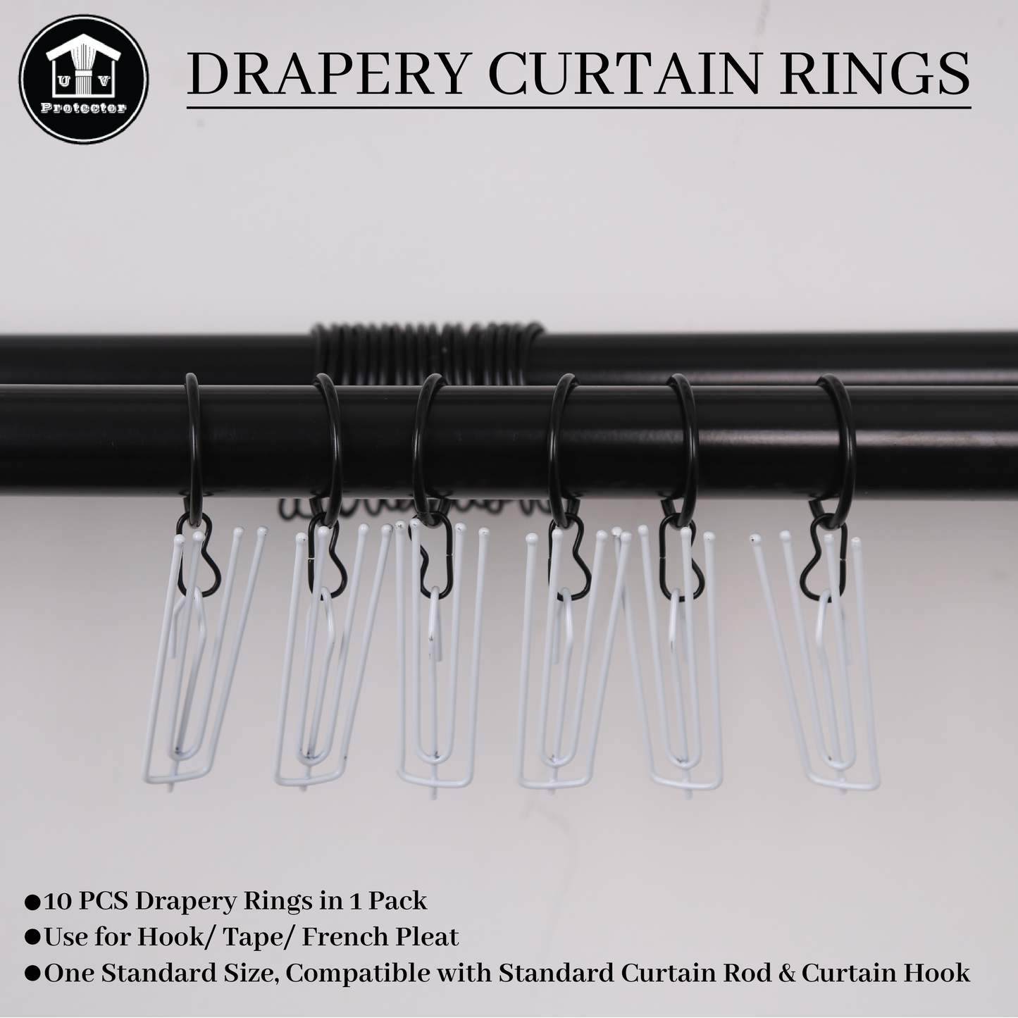 UVP Curtain Drapery Curtain Ring (10 Pcs/Pack)