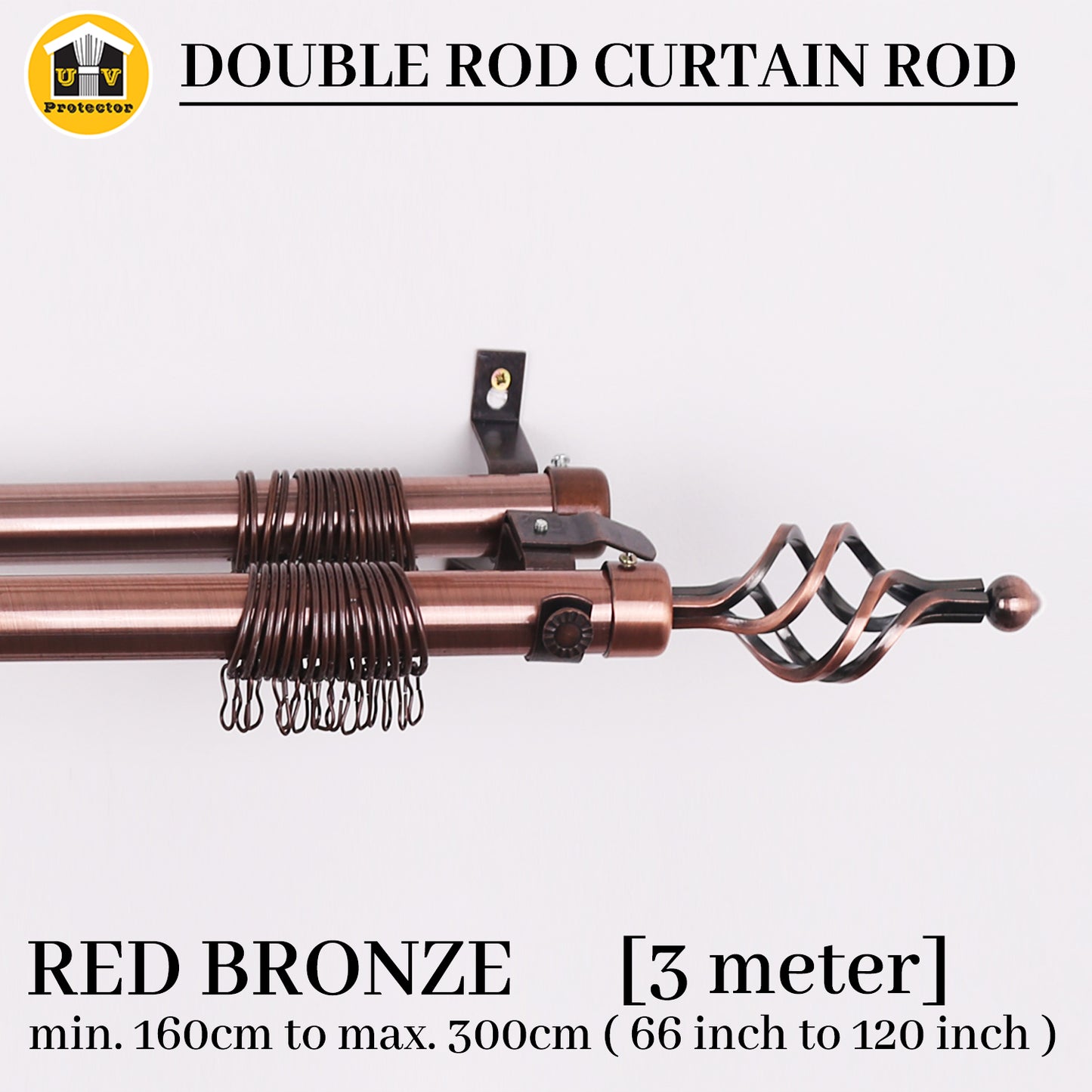 UVP Curtain Double Pole Curtain Rod