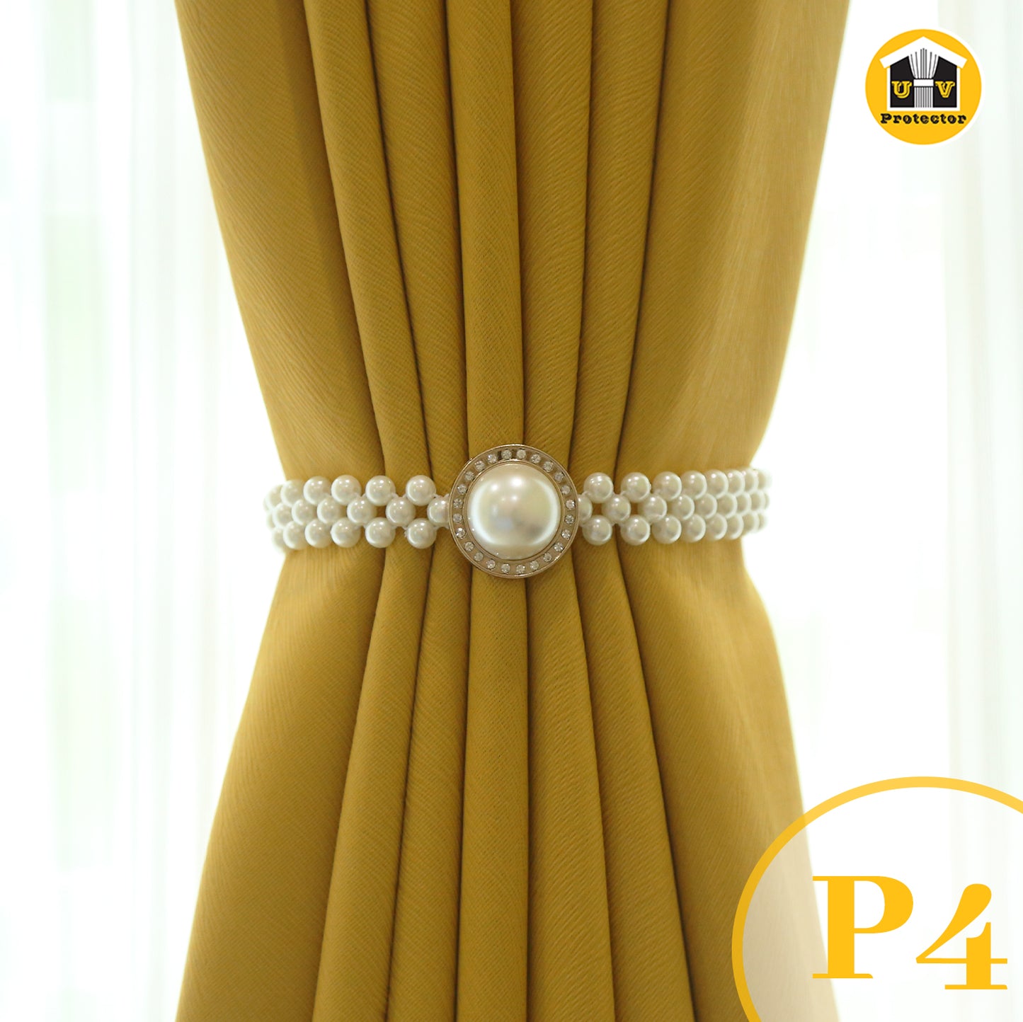 UVP Curtain Pearl Decorative Curtain TieBack (1 PC)